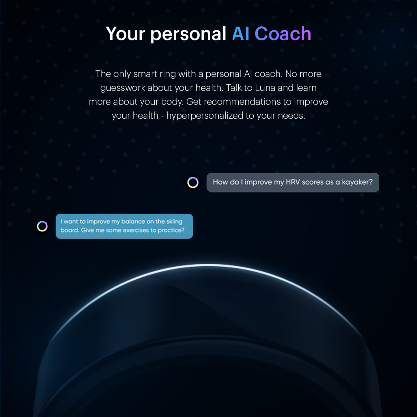 Luna Ring Gen 2 with Charging Case